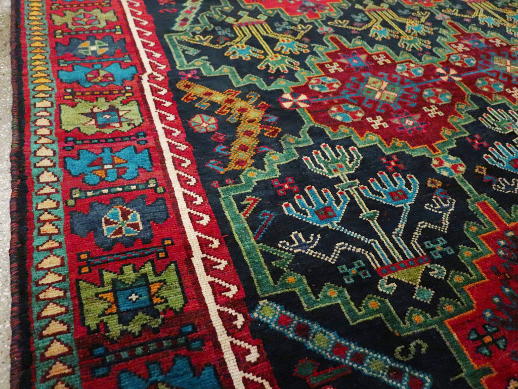 Vintage Persian Ardabil Small Room Size Carpet, No.29446 - Gss