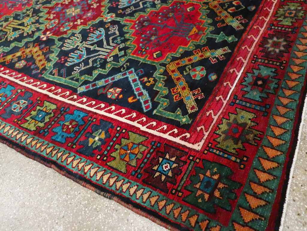 Vintage Persian Ardabil Small Room Size Carpet, No.29446 - Gss