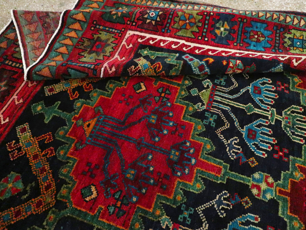 Vintage Persian Ardabil Small Room Size Carpet, No.29446 - Gss