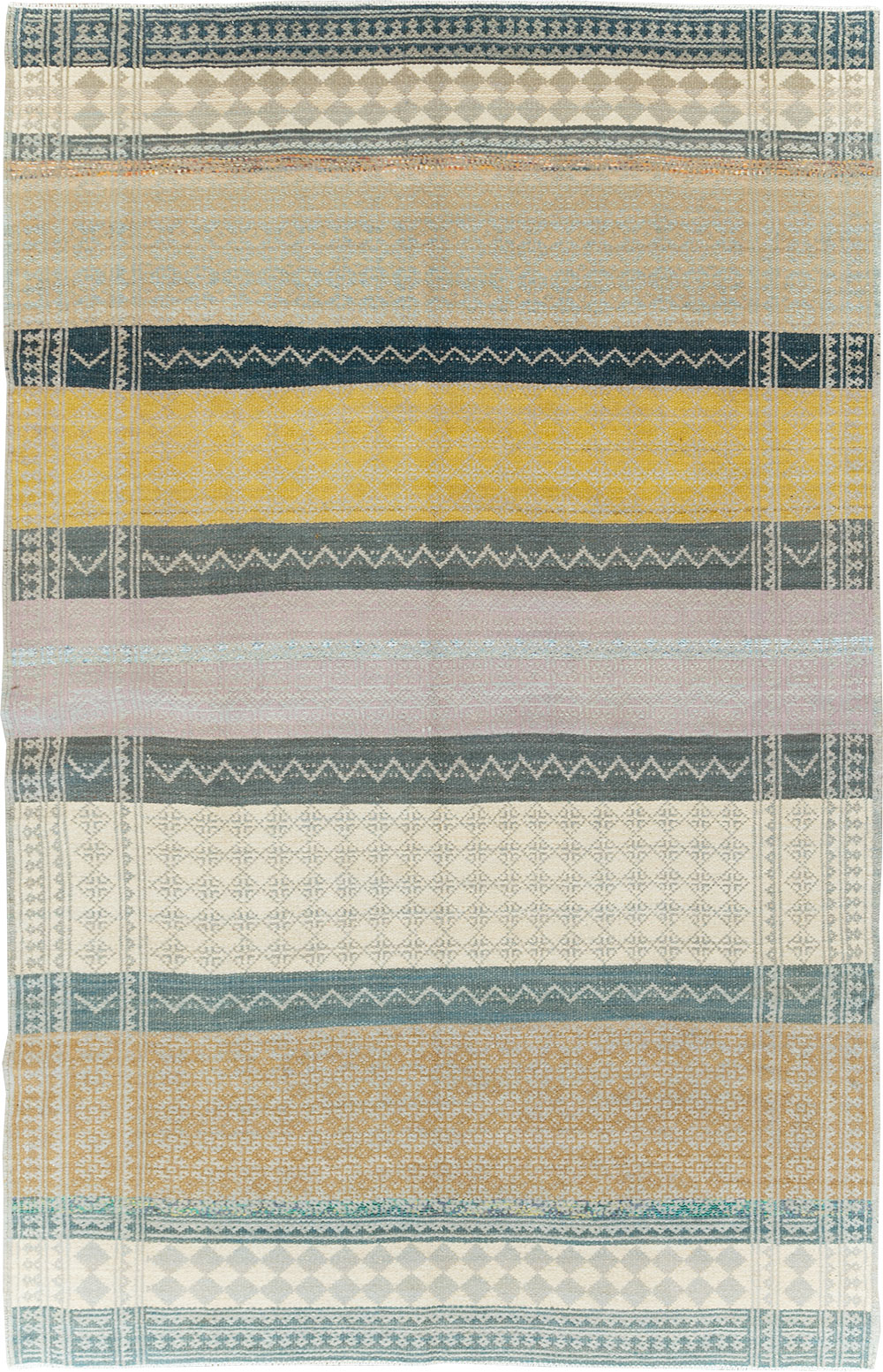 Contemporary Persian Flatweave Kilim Small Room Size Rug, No.29456 - Gss