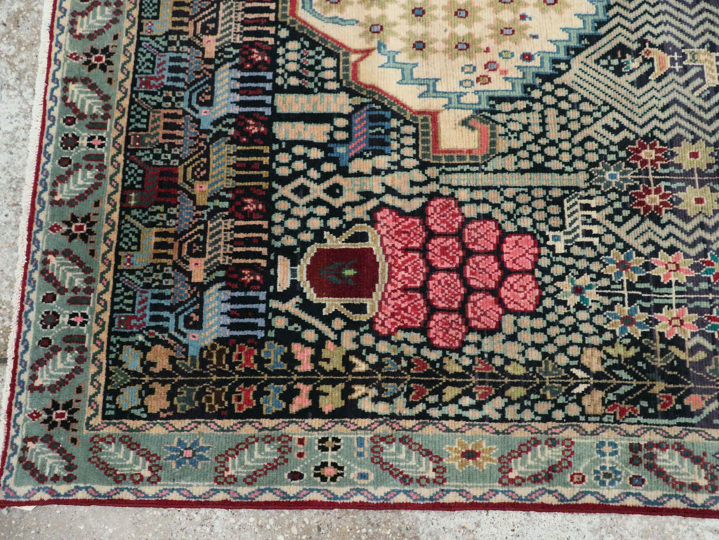 Vintage Persian Kurd Accent Rug, No.29457 - Gss