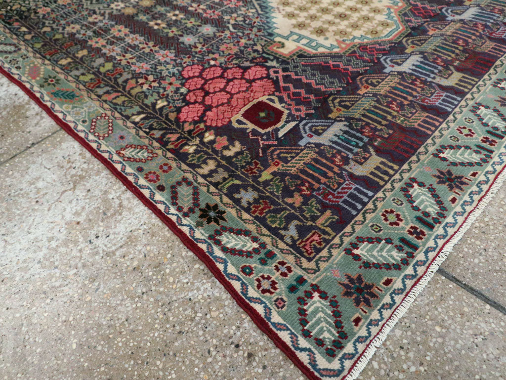 Vintage Persian Kurd Accent Rug, No.29457 - Gss