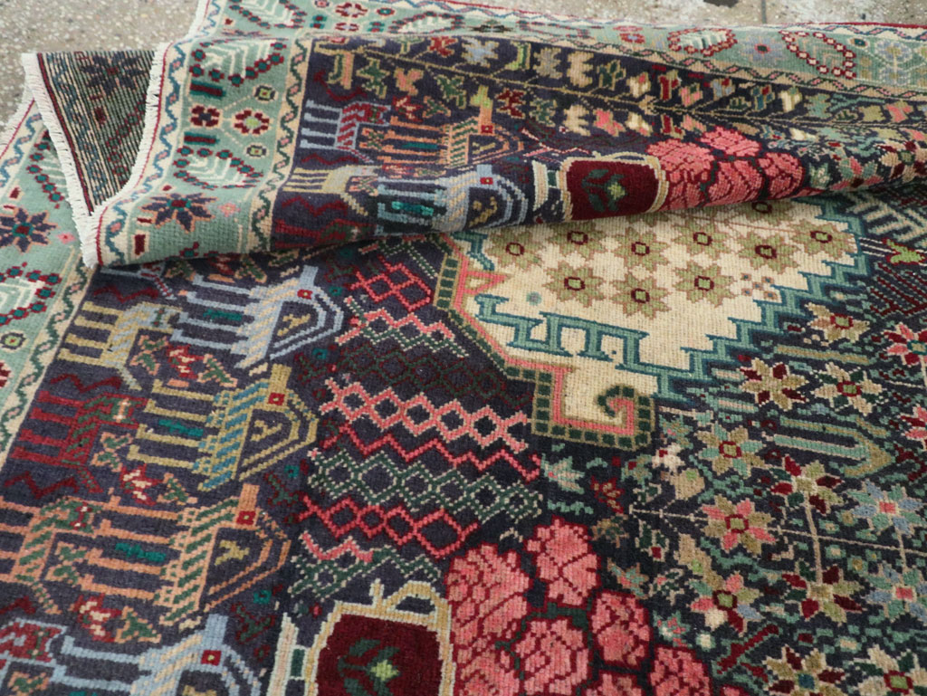 Vintage Persian Kurd Accent Rug, No.29457 - Gss