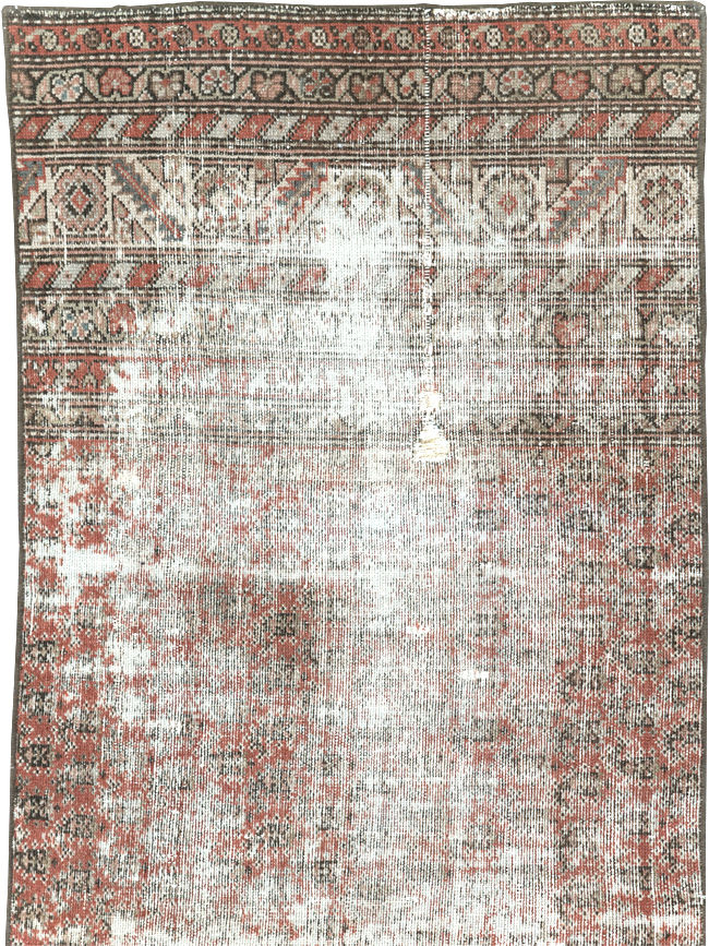Antique Distressed Persian Malayer Rug, No.29462 - Gss