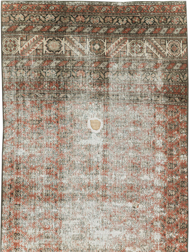 Antique Distressed Persian Malayer Rug, No.29462 - Gss