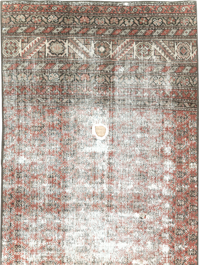 Antique Distressed Persian Malayer Rug, No.29462 - Gss