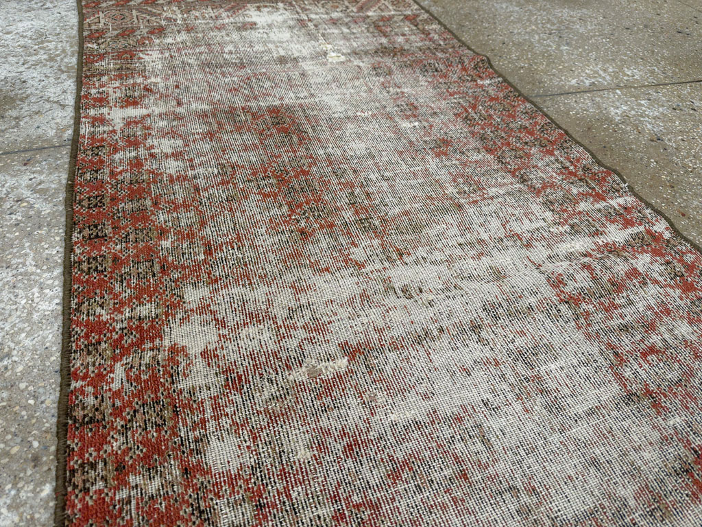 Antique Distressed Persian Malayer Rug, No.29462 - Gss
