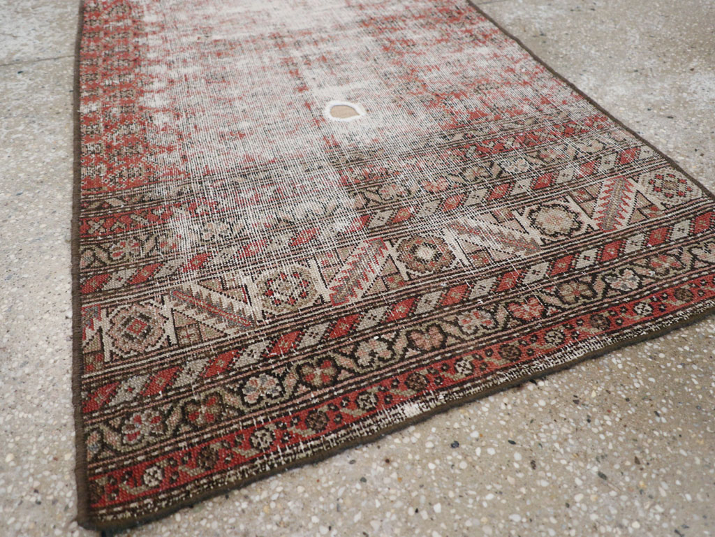 Antique Distressed Persian Malayer Rug, No.29462 - Gss