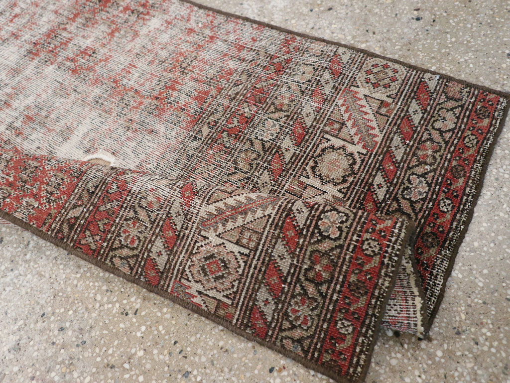 Antique Distressed Persian Malayer Rug, No.29462 - Gss