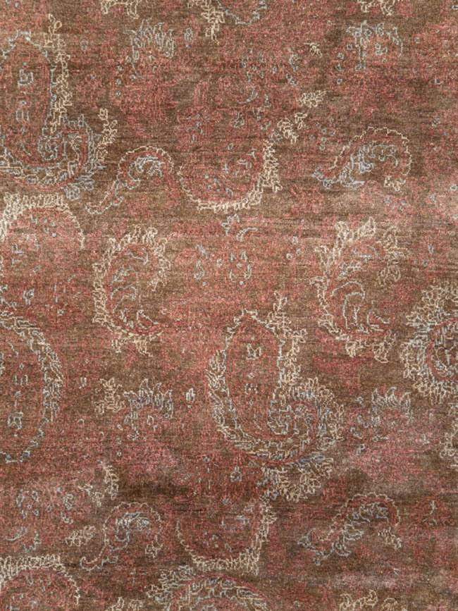 Vintage Persian Mashad Carpet, No.29464 - Gss