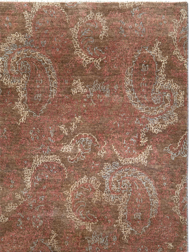 Vintage Persian Mashad Carpet, No.29464 - Gss