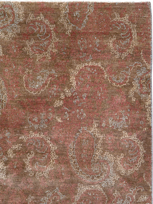 Vintage Persian Mashad Carpet, No.29464 - Gss