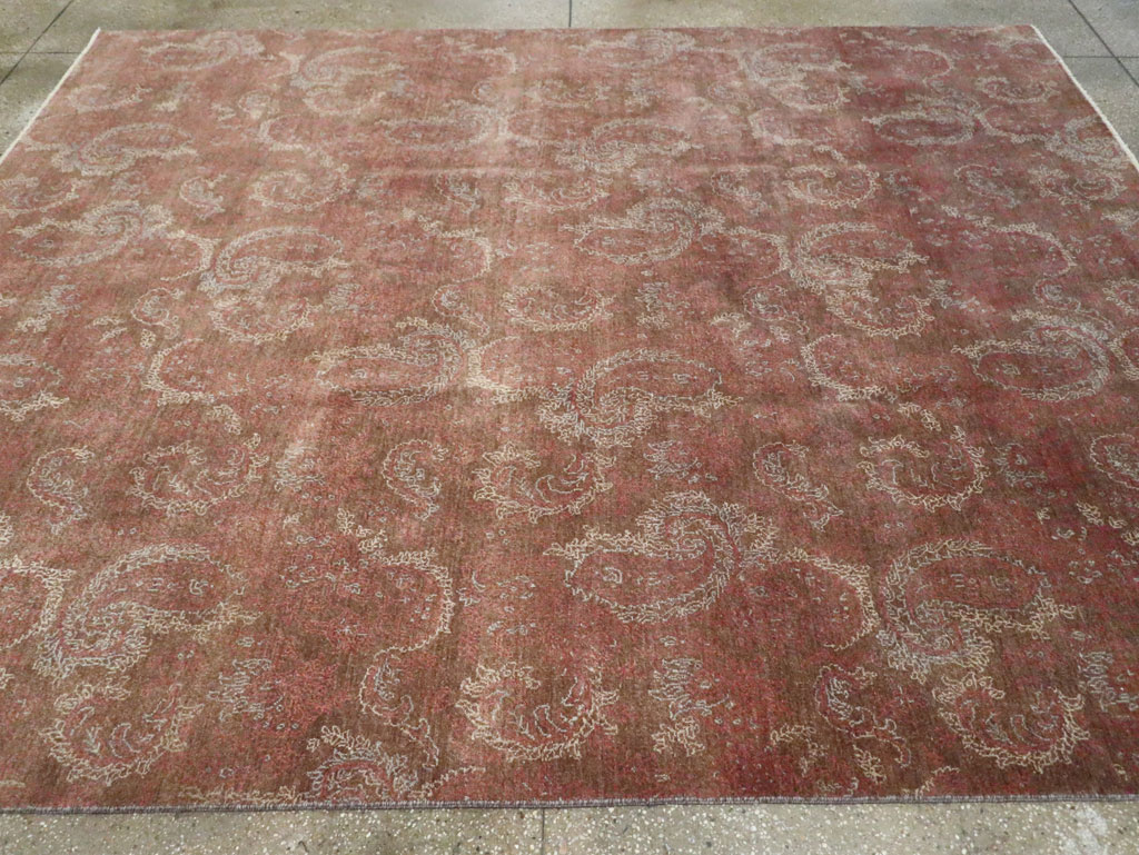 Vintage Persian Mashad Carpet, No.29464 - Gss