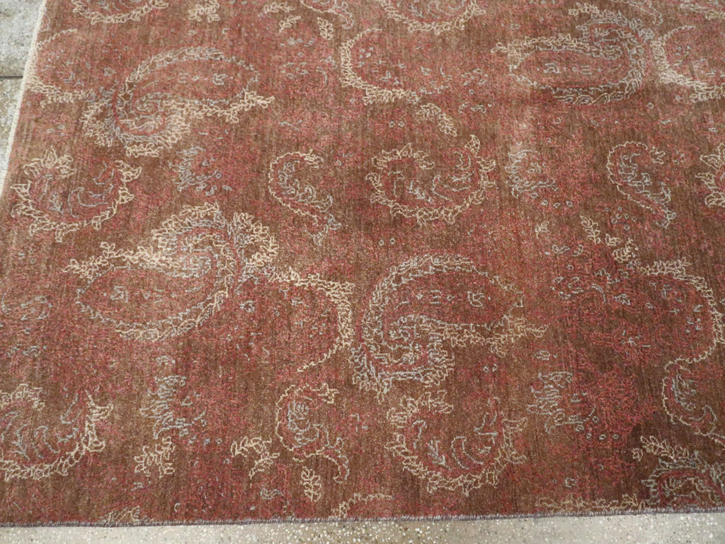 Vintage Persian Mashad Carpet, No.29464 - Gss