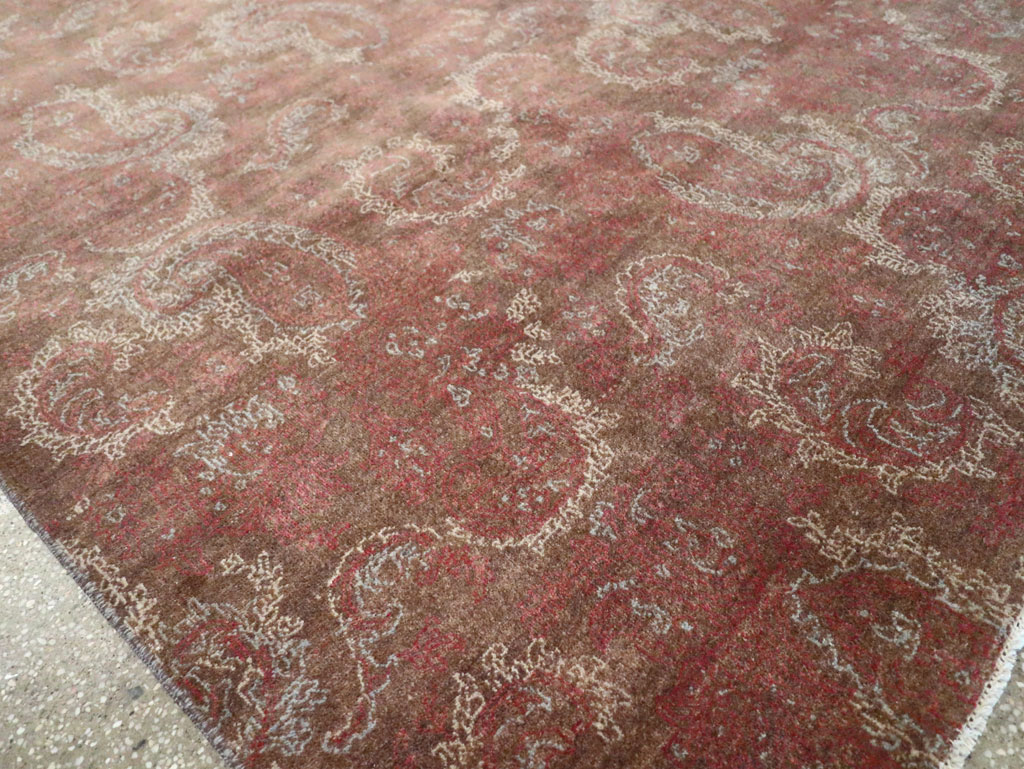 Vintage Persian Mashad Carpet, No.29464 - Gss