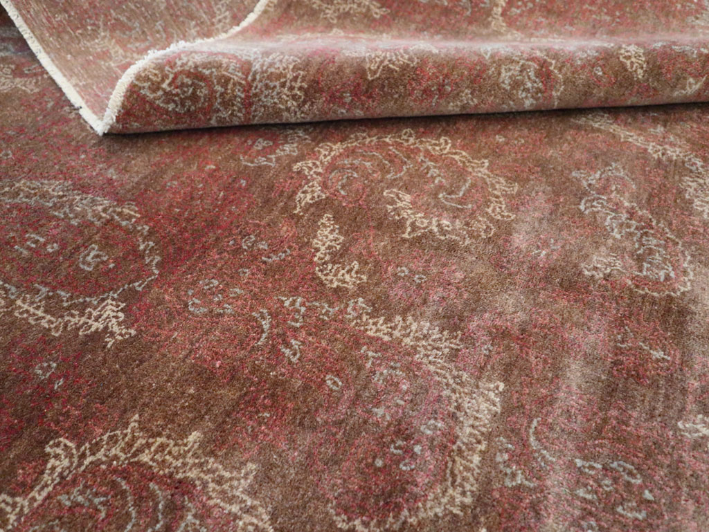 Vintage Persian Mashad Carpet, No.29464 - Gss