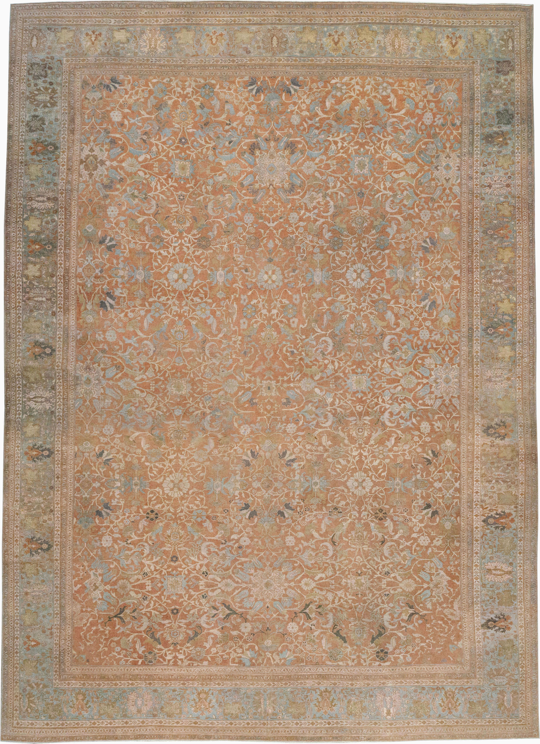 Antique Persian Mahal Oversize Carpet, No.29468 - Gss