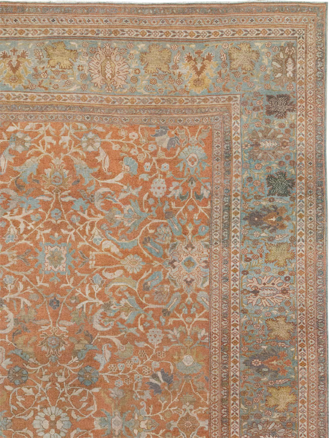 Antique Persian Mahal Oversize Carpet, No.29468 - Gss