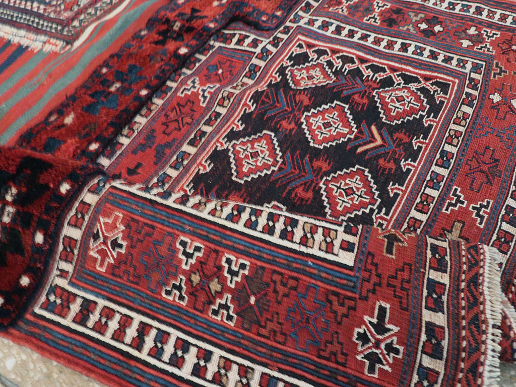 Vintage Persian Chaharmahal Bakhtiari Tacheh Flatweave Kilim , No.29473 - Gss