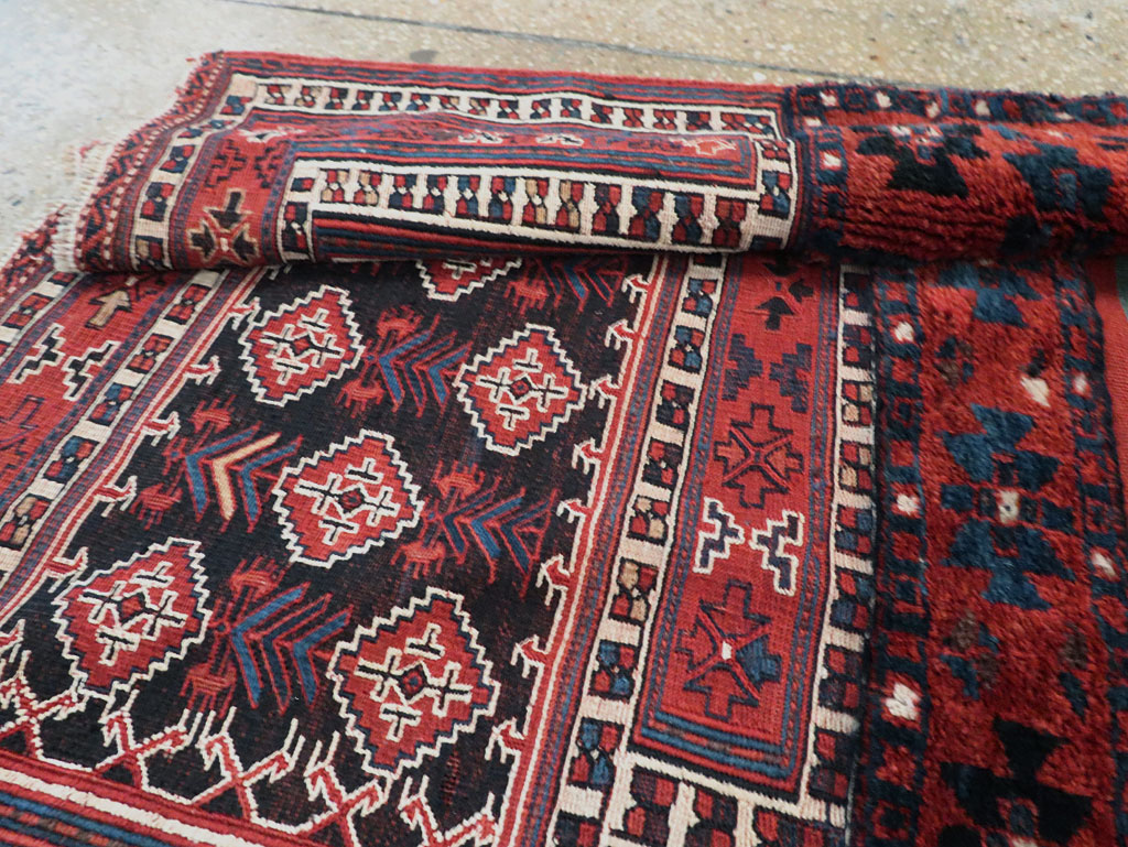 Vintage Persian Chaharmahal Bakhtiari Tacheh Flatweave Kilim , No.29473 - Gss