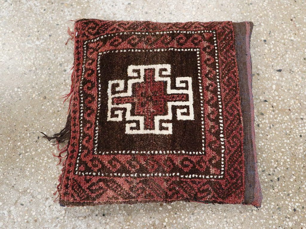 Vintage Persian Baluch Pillow, No.29474 - Gss