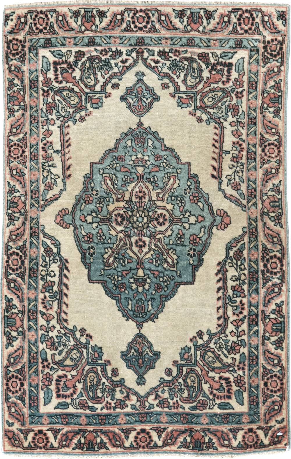 Antique Persian Tabriz Hagi Jalili Throw Rug, No.29482 - Gss