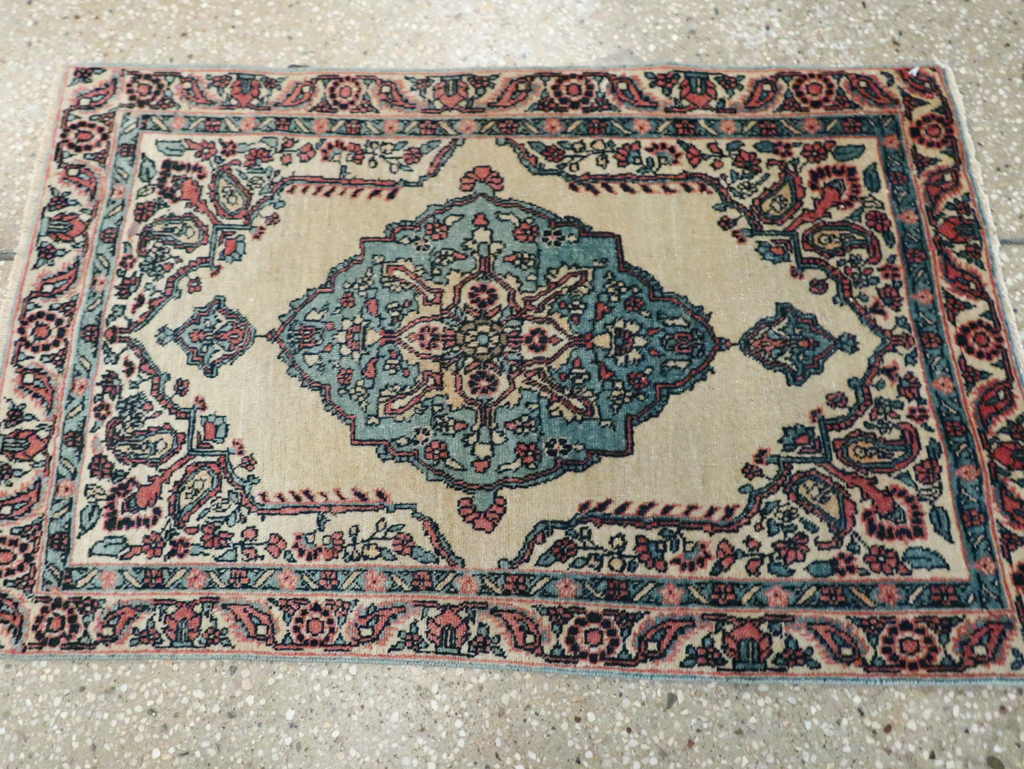 Antique Persian Tabriz Hagi Jalili Throw Rug, No.29482 - Gss