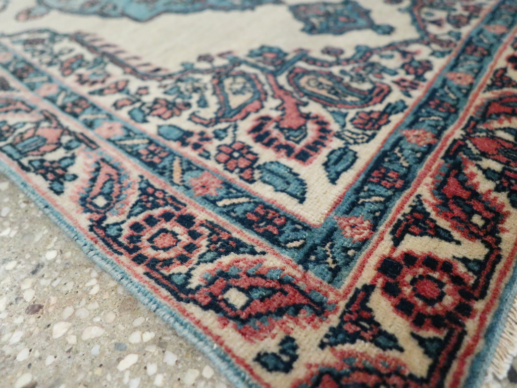 Antique Persian Tabriz Hagi Jalili Throw Rug, No.29482 - Gss