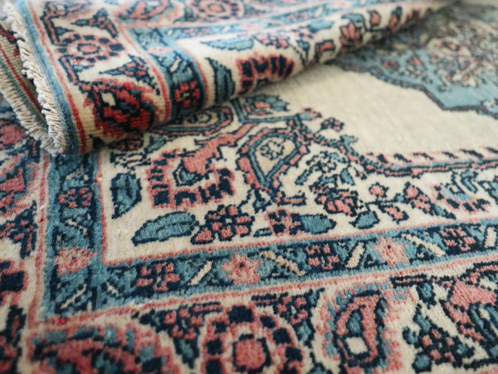 Antique Persian Tabriz Hagi Jalili Throw Rug, No.29482 - Gss