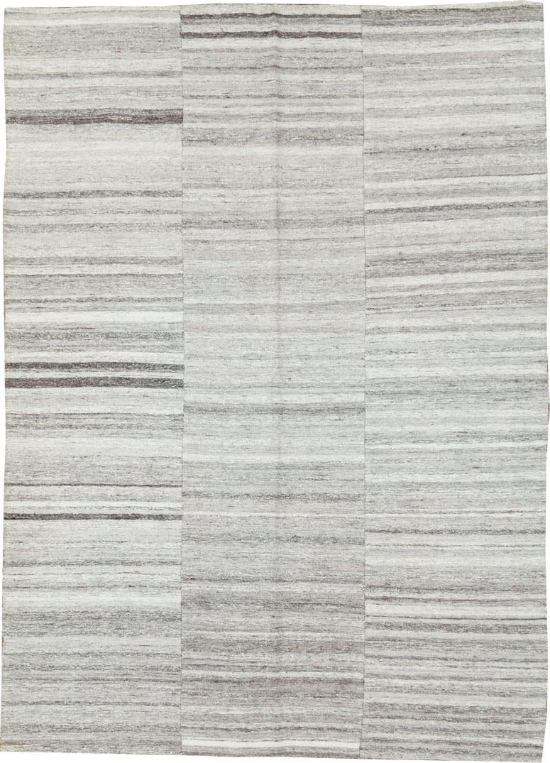 Vintage Turkish Flatweave Kilim Accent Rug, No.29488 - Gss