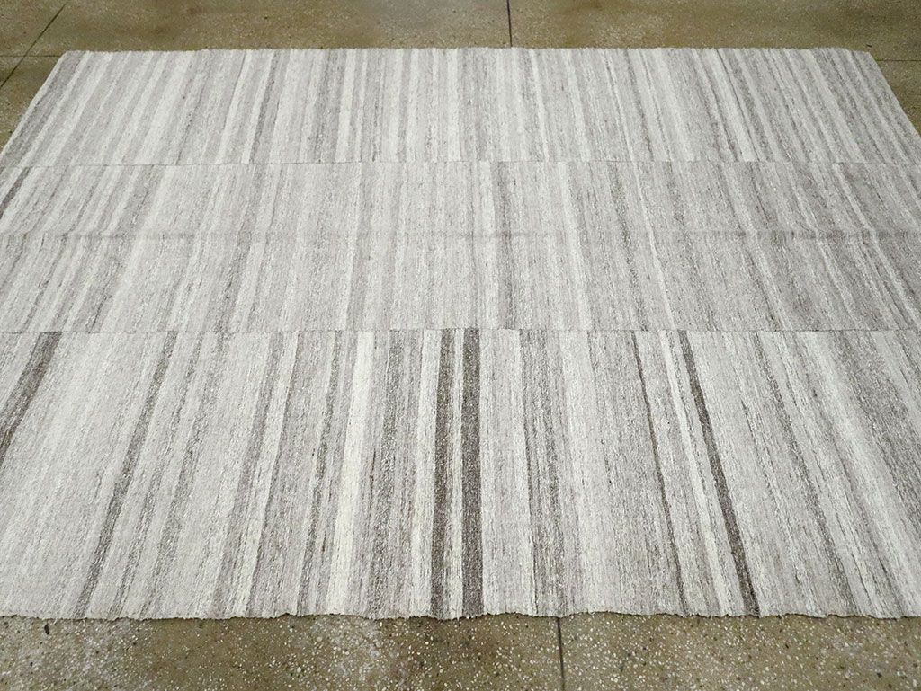 Vintage Turkish Flatweave Kilim Accent Rug, No.29488 - Gss