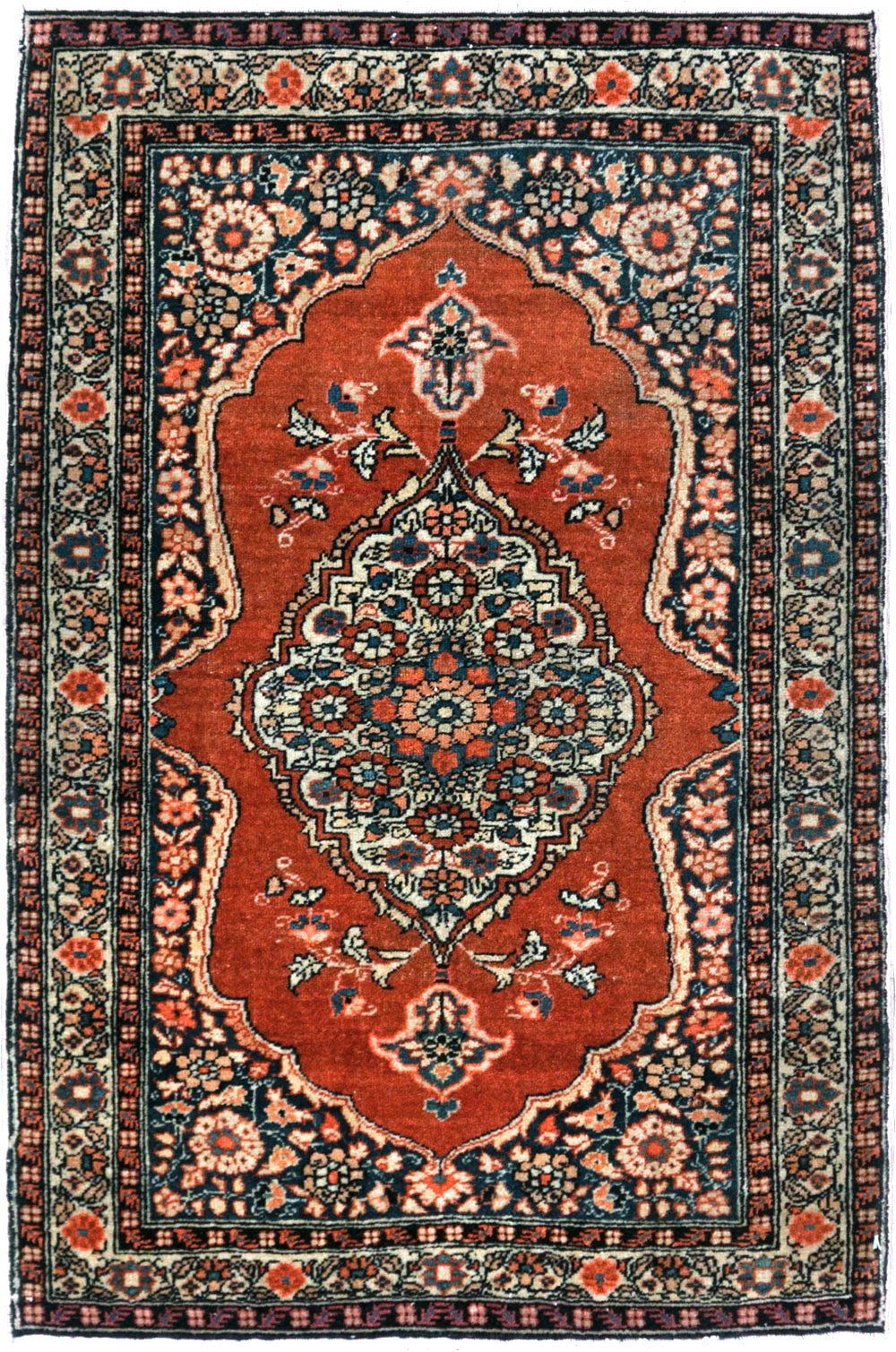 Antique Persian Tabriz Haji Jalili Throw Rug, No.29492 - Gss