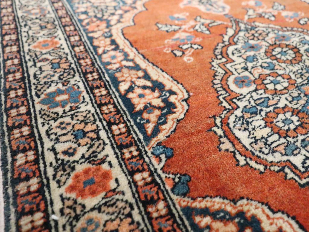 Antique Persian Tabriz Haji Jalili Throw Rug, No.29492 - Gss