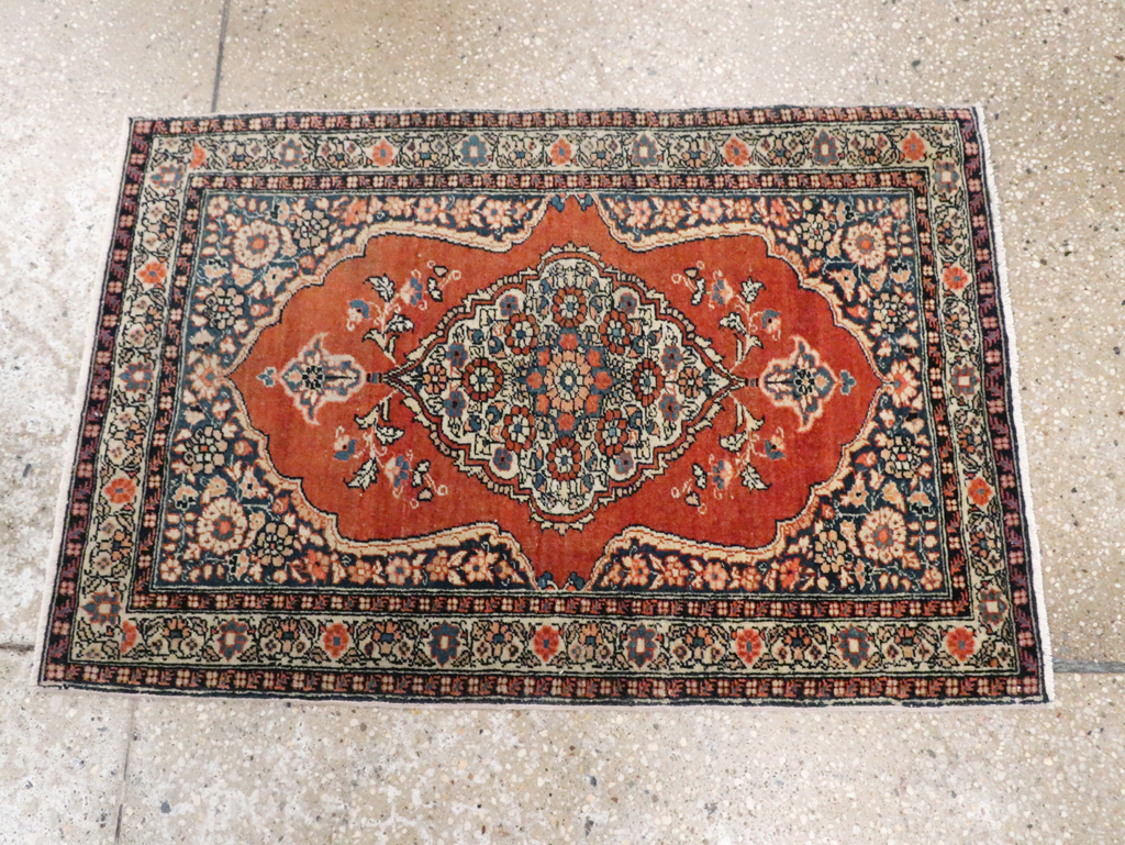 Antique Persian Tabriz Haji Jalili Throw Rug, No.29492 - Gss
