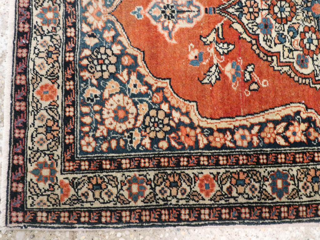 Antique Persian Tabriz Haji Jalili Throw Rug, No.29492 - Gss