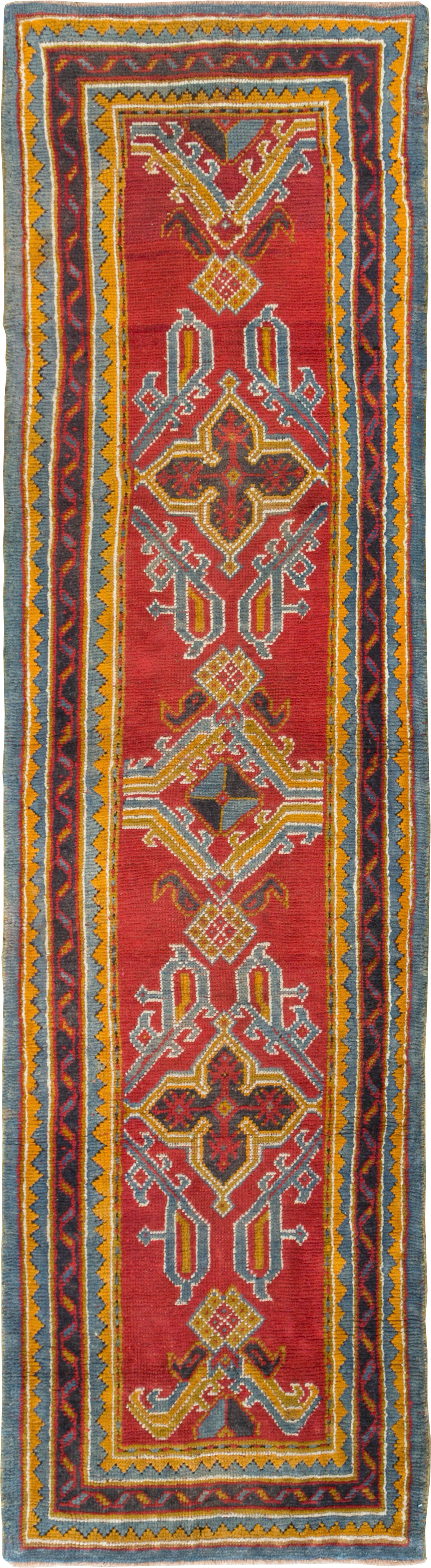 Antique Turkish Oushak Runner, No.29494 - Gss