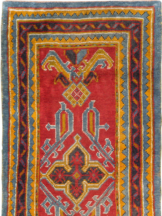 Antique Turkish Oushak Runner, No.29494 - Gss