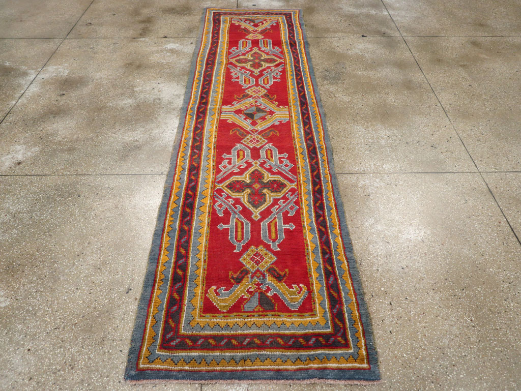 Antique Turkish Oushak Runner, No.29494 - Gss