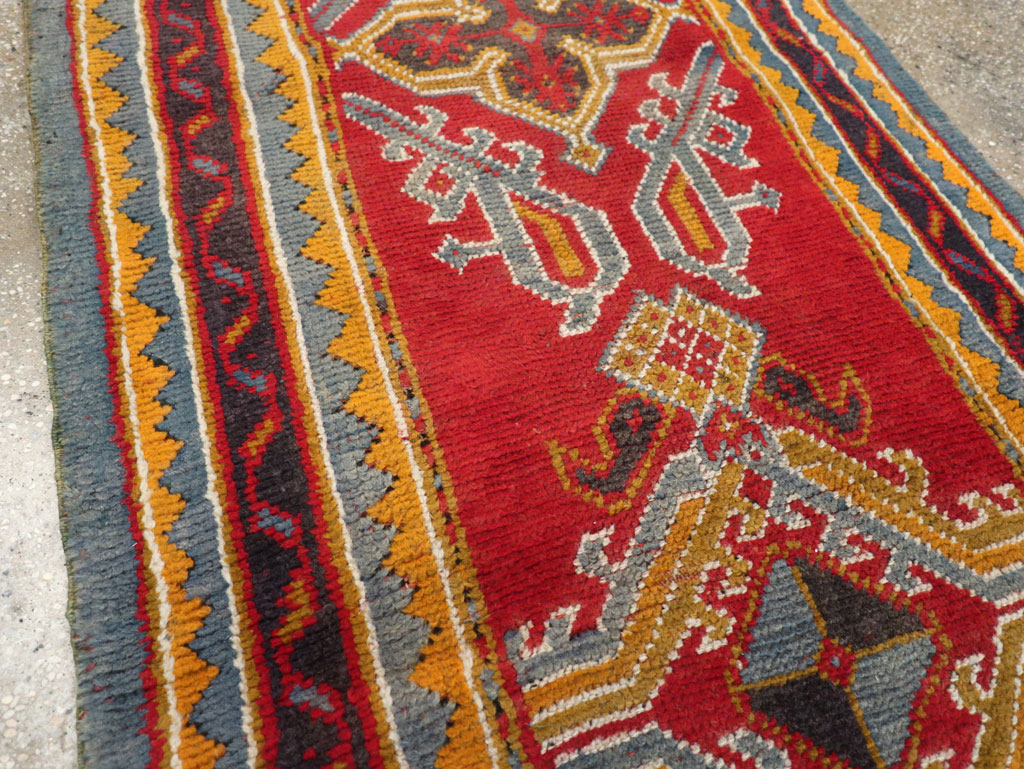 Antique Turkish Oushak Runner, No.29494 - Gss