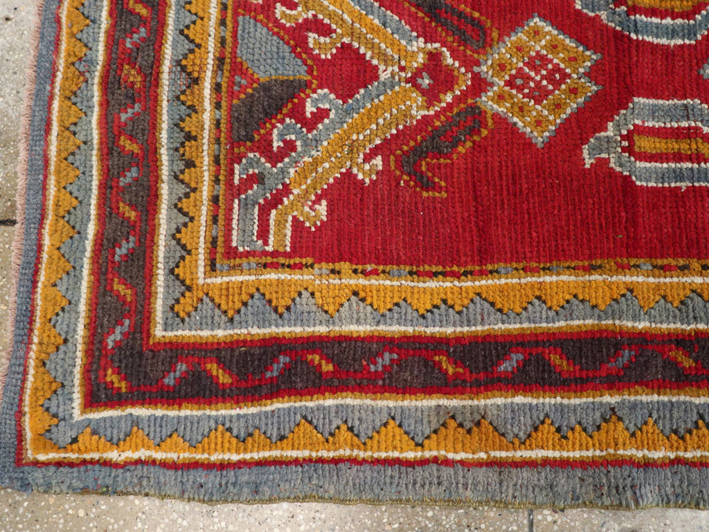 Antique Turkish Oushak Runner, No.29494 - Gss