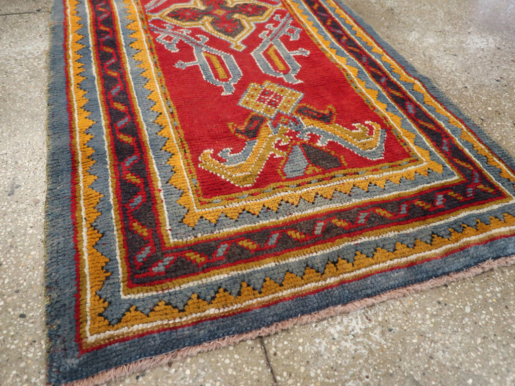 Antique Turkish Oushak Runner, No.29494 - Gss