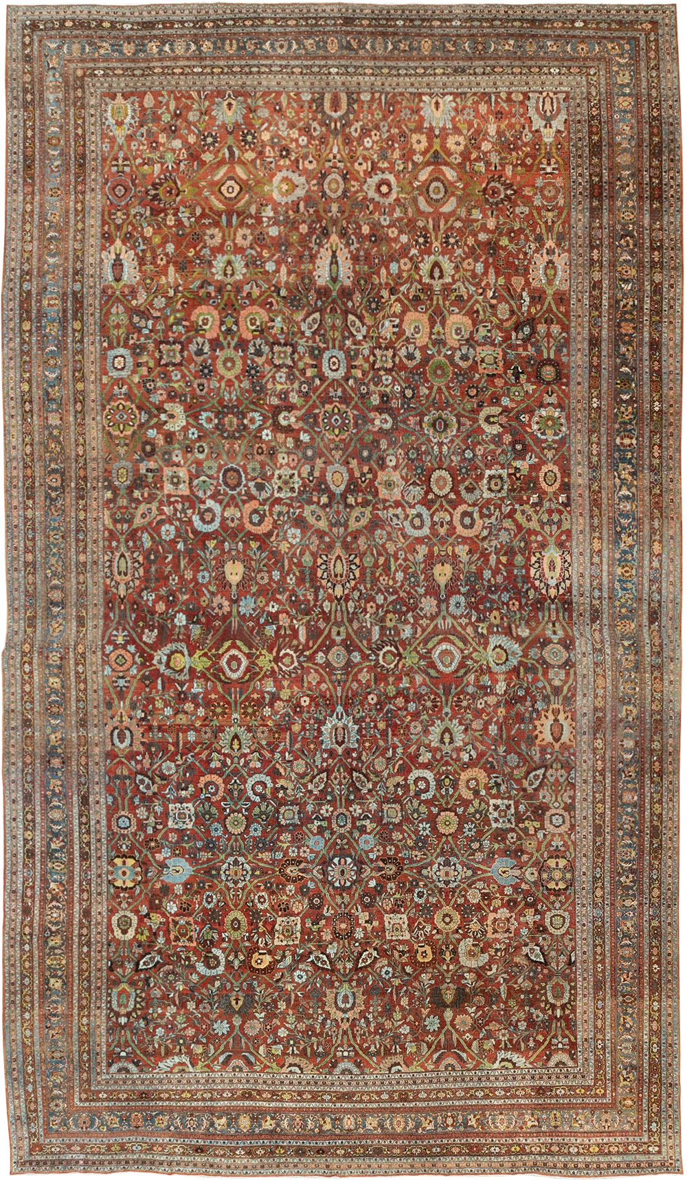 Antique Persian Bidjar Oversize Carpet, No.29500 - Gss