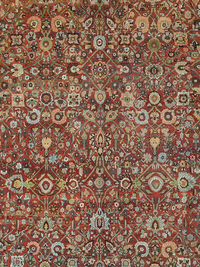 Antique Persian Bidjar Oversize Carpet, No.29500 - Gss