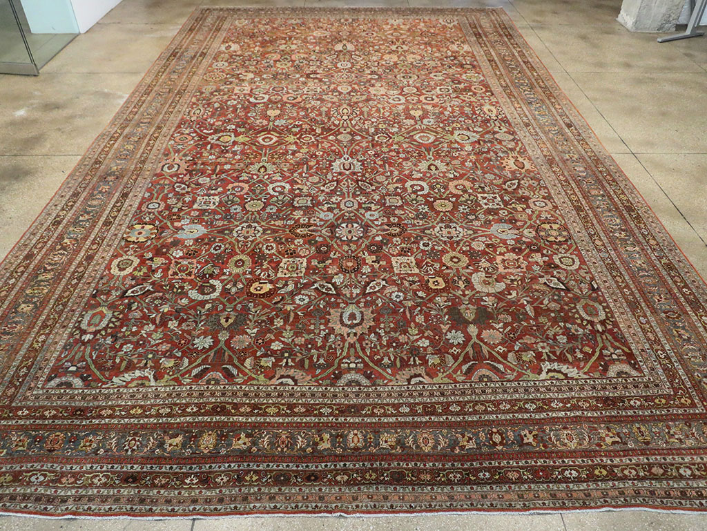 Antique Persian Bidjar Oversize Carpet, No.29500 - Gss