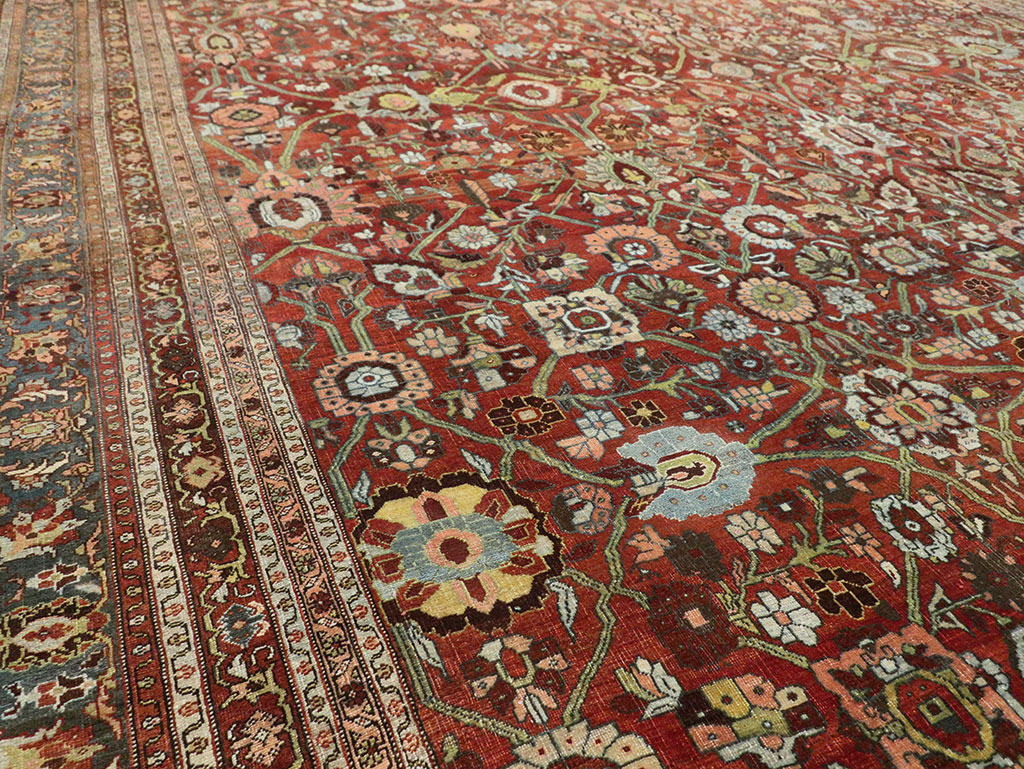 Antique Persian Bidjar Oversize Carpet, No.29500 - Gss