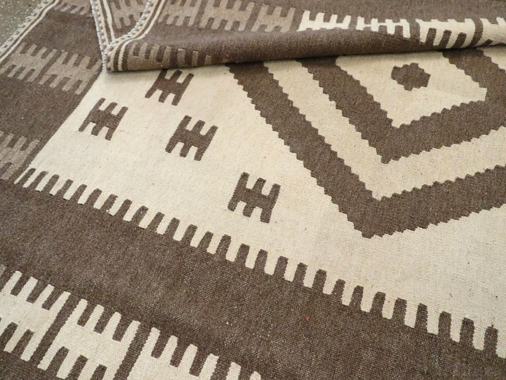 Vintage Persian Flatweave Kilim, No.29501 - Gss