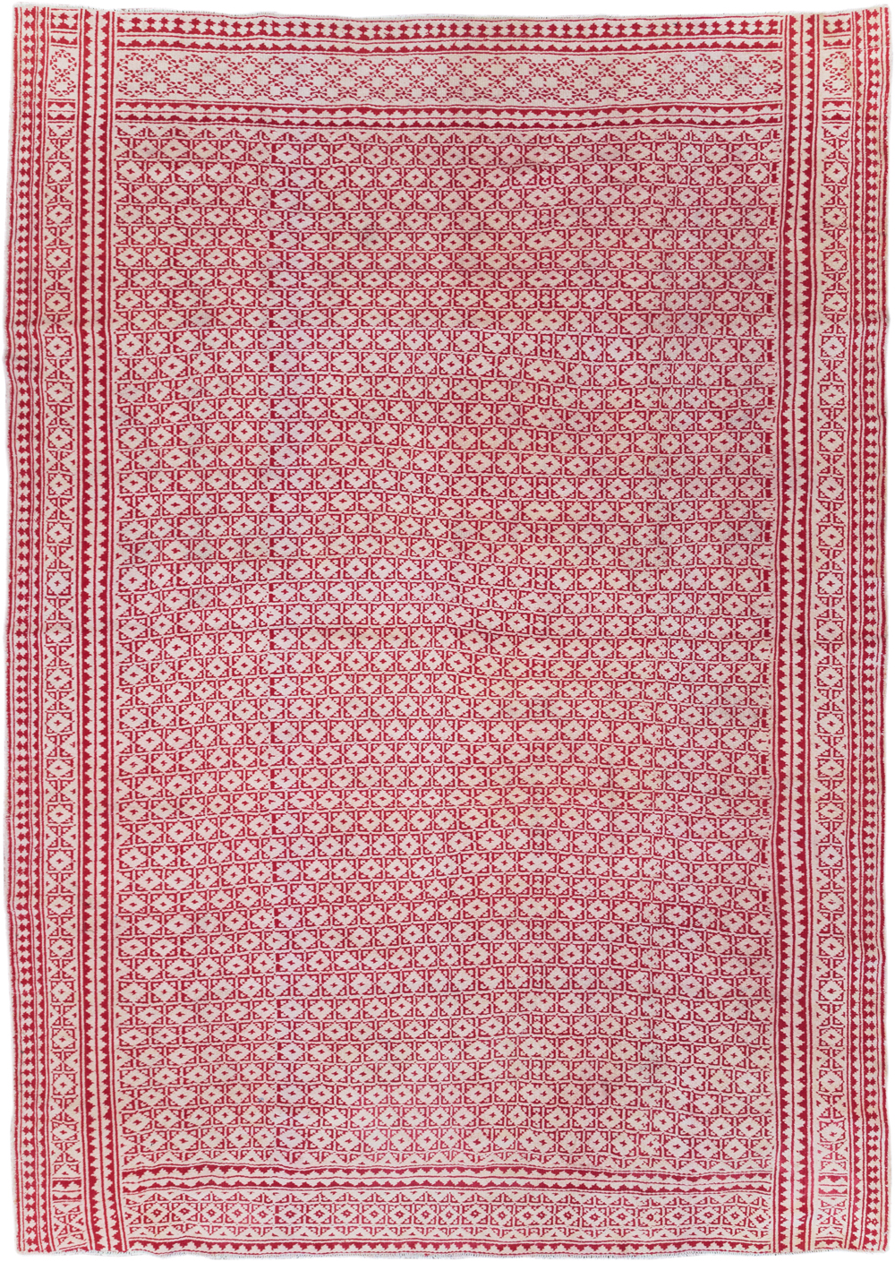 Vintage Persian Flatweave Kilim Room Size Carpet, No.29502 - Gss