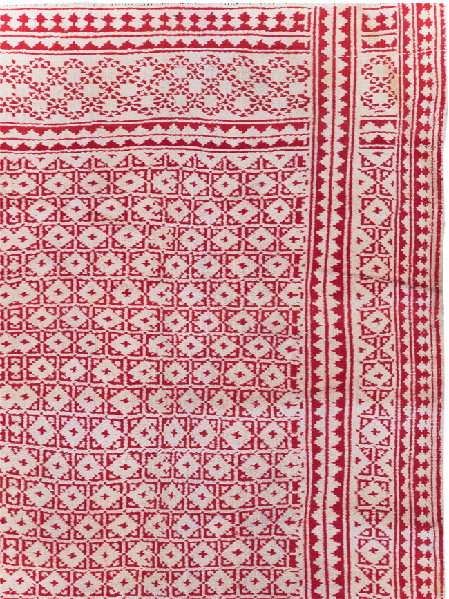 Vintage Persian Flatweave Kilim Room Size Carpet, No.29502 - Gss