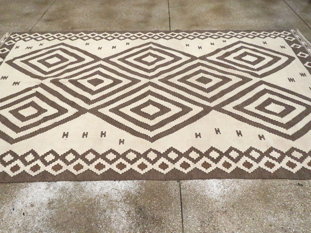 Vintage Persian Flatweave Kilim, No.29503 - Gss