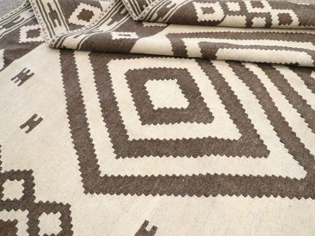 Vintage Persian Flatweave Kilim, No.29503 - Gss